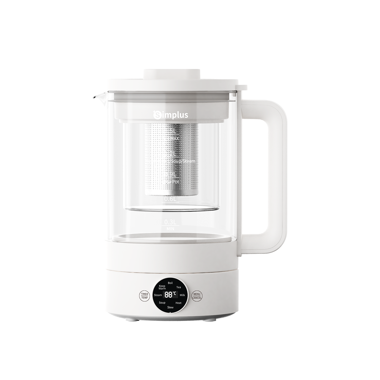 Simplus YSHU001WH02-S White 1.5L Electric Health Pot