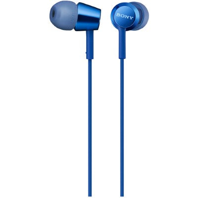 Sony MDR-EX155AP Earphones with Mic (Blue)