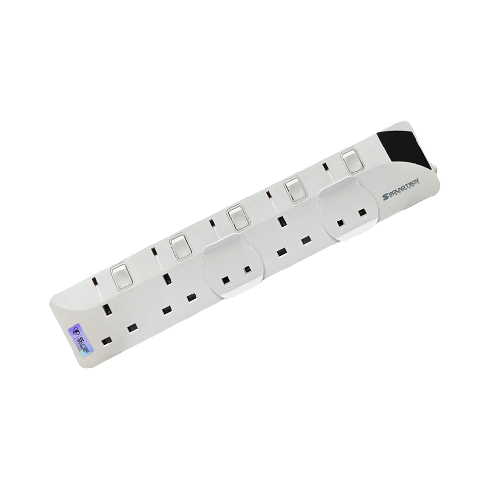 SoundTeoh PS-005A 5Way 3M Extension Socket (White)