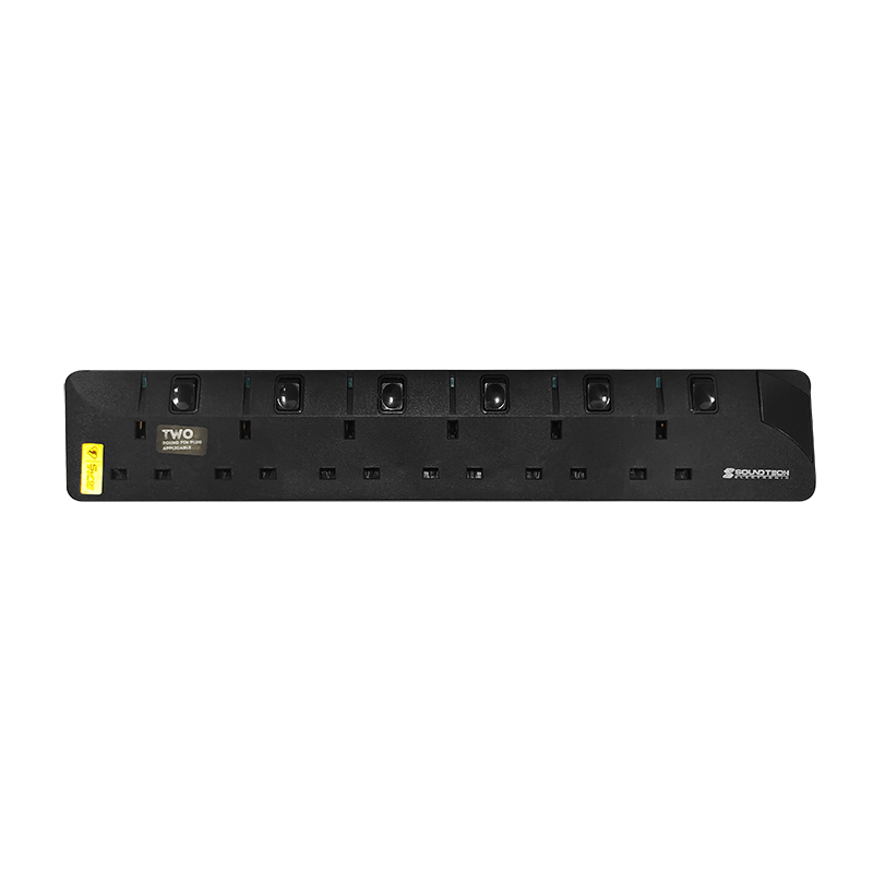 SoundTeoh PS-006A/6MBK 6Way 6M Extension(Black)