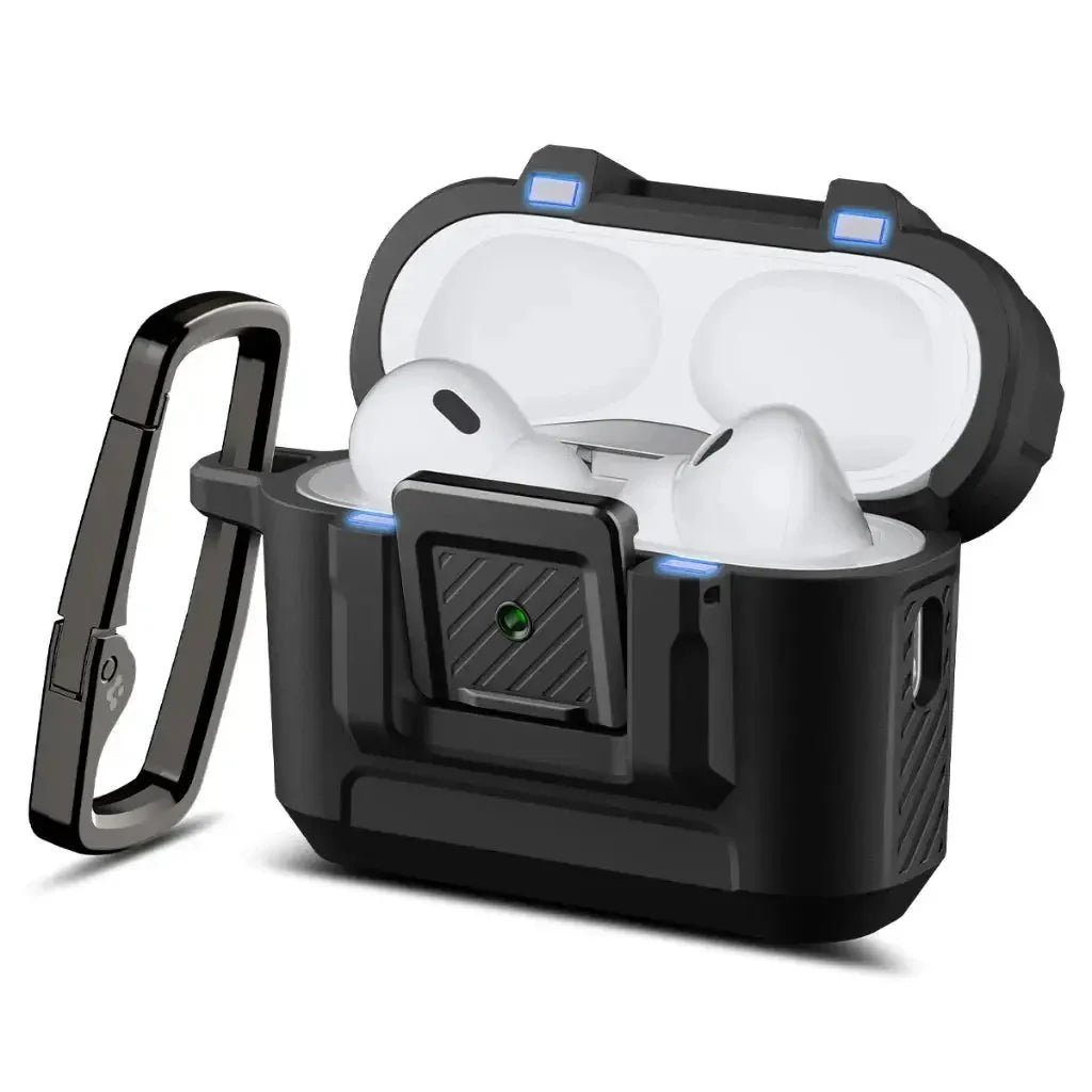 Spigen AirPods Pro (3rd Gen) Case Lock Fit - Matte Black