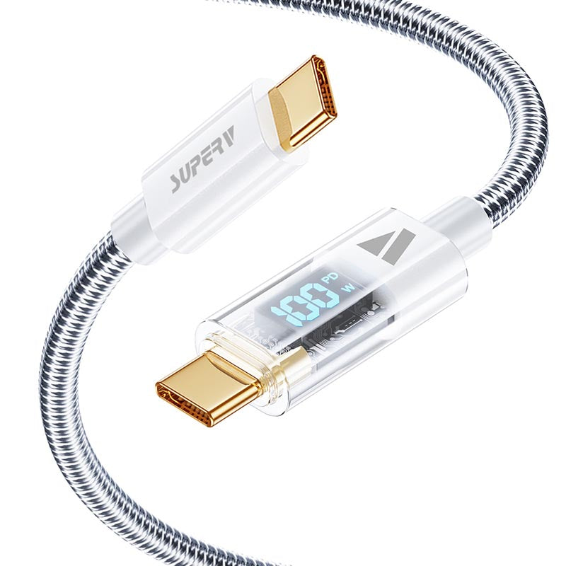 SuperV RT4-100-WH C to C Digital Display Cable 1M (White)