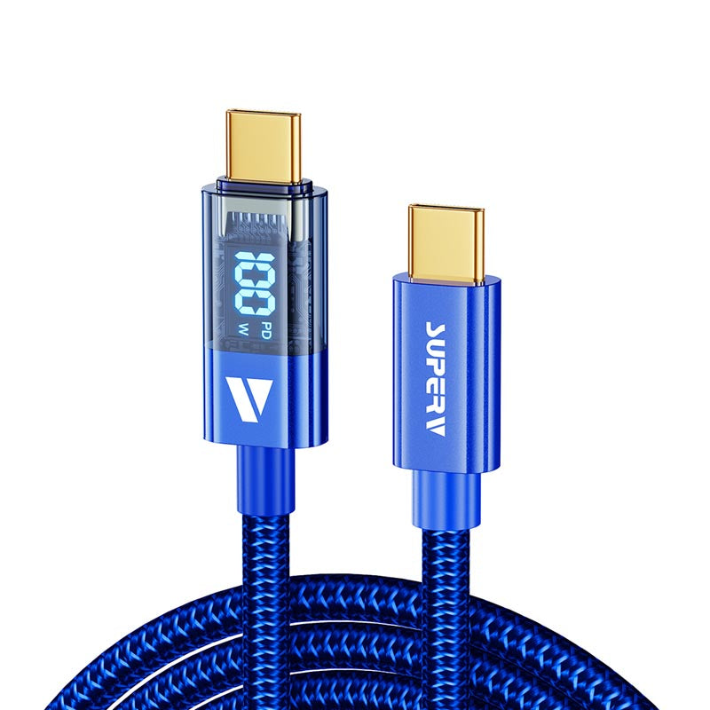 SuperV RT4-30 -BL C to C Digital Display Cable 30cm (Blue)