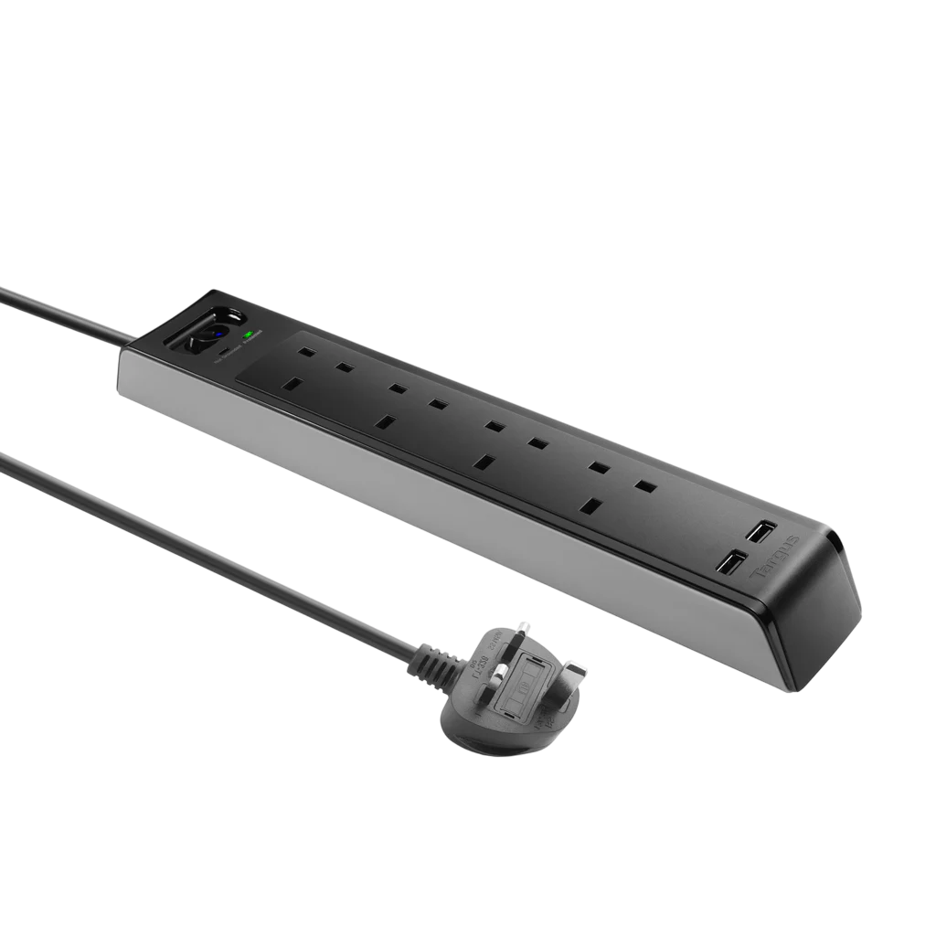Targus APS1001AP-50 UK Smart Surge 4 with 2 USB Ports