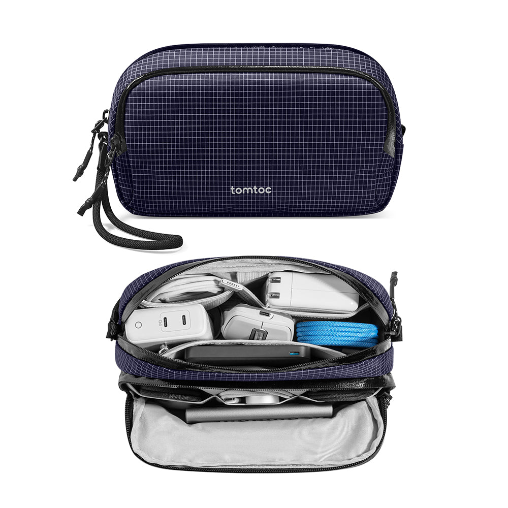 tomtoc Light-T12 Electronic Accessory Pouch 1.8L - Blue