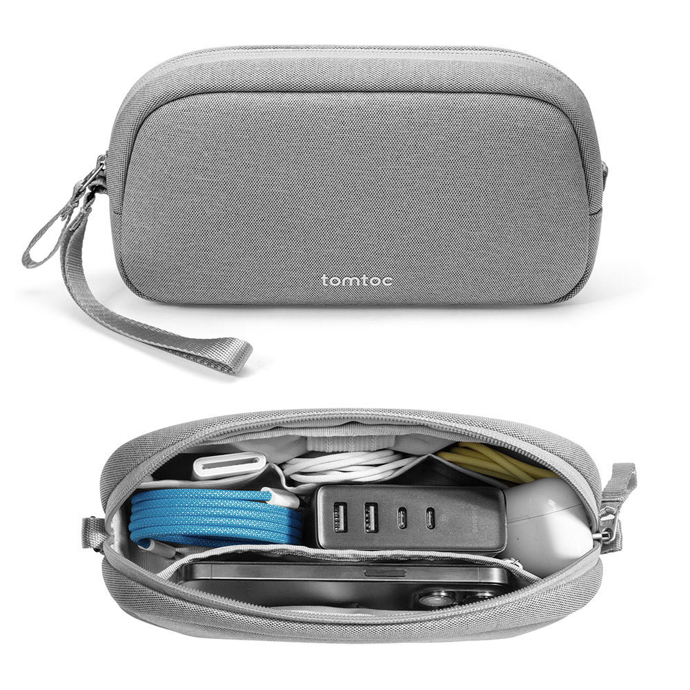 tomtoc Light-T12 Electronic Accessory Pouch 1L - Gray