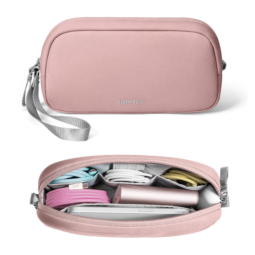 tomtoc Light-T12 Electronic Accessory Pouch 1L - Pink