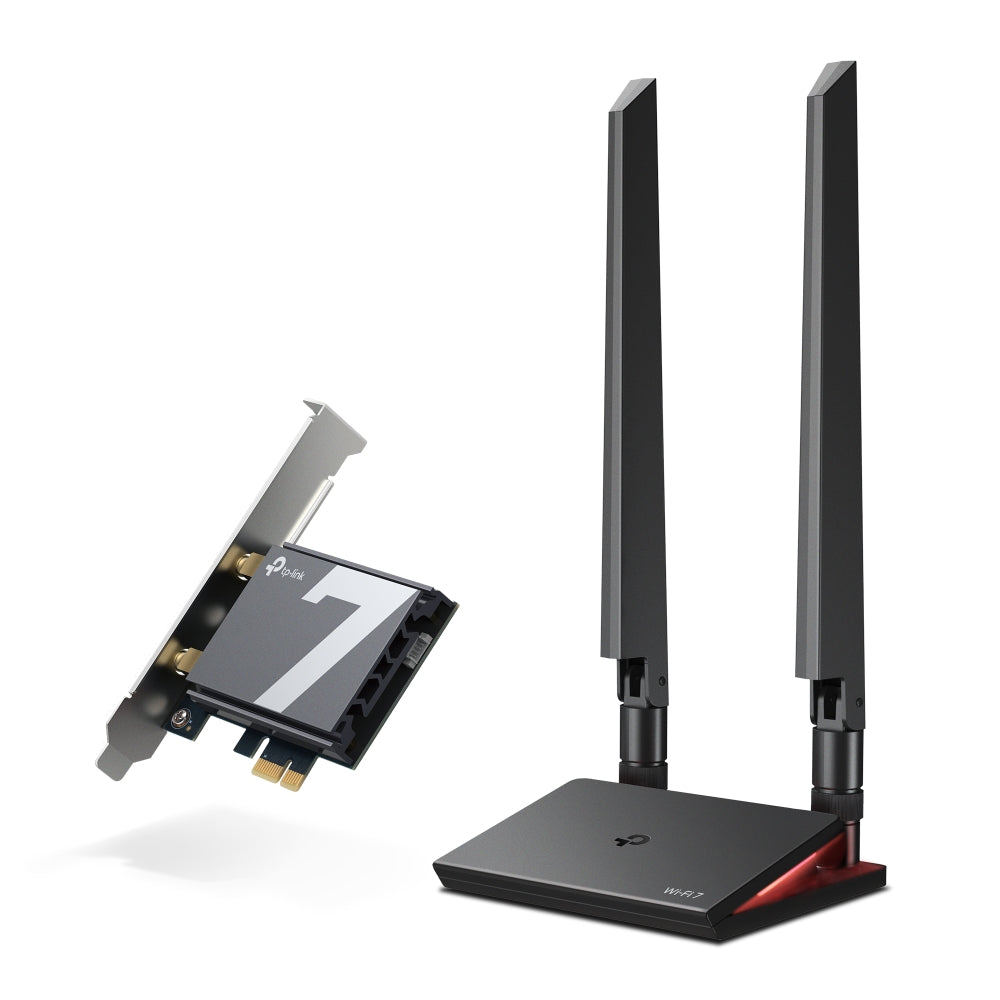 TP-Link Archer TBE550E BE9300 Tri-Band Wi-Fi 7 Bluetooth 5.4 PCIe Adapter