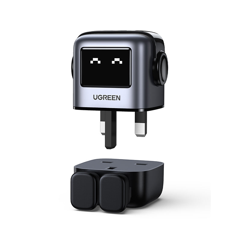 Ugreen CD361 Nexode RG 65W PD GaN Fast Charger (2C1A) - Black