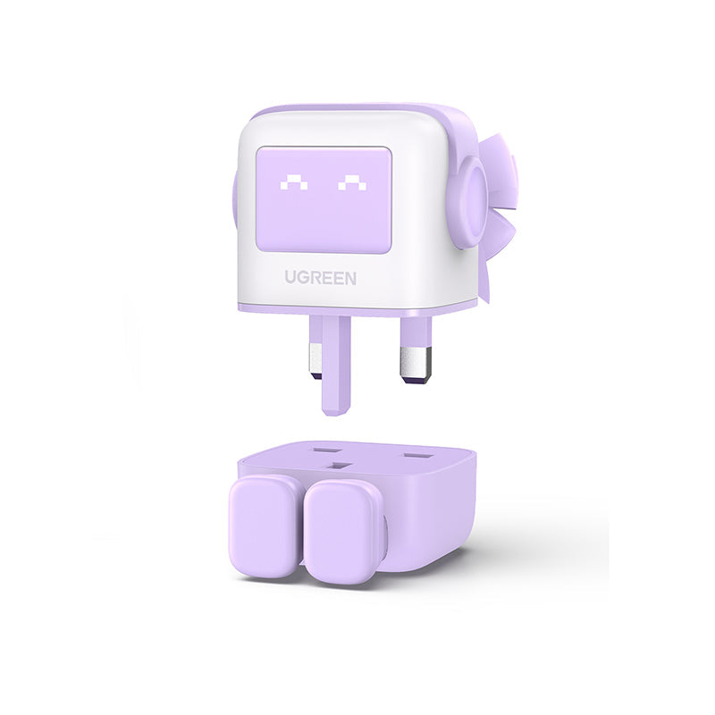 Ugreen CD361 Nexode RG 65W PD GaN Fast Charger (2C1A) - Purple