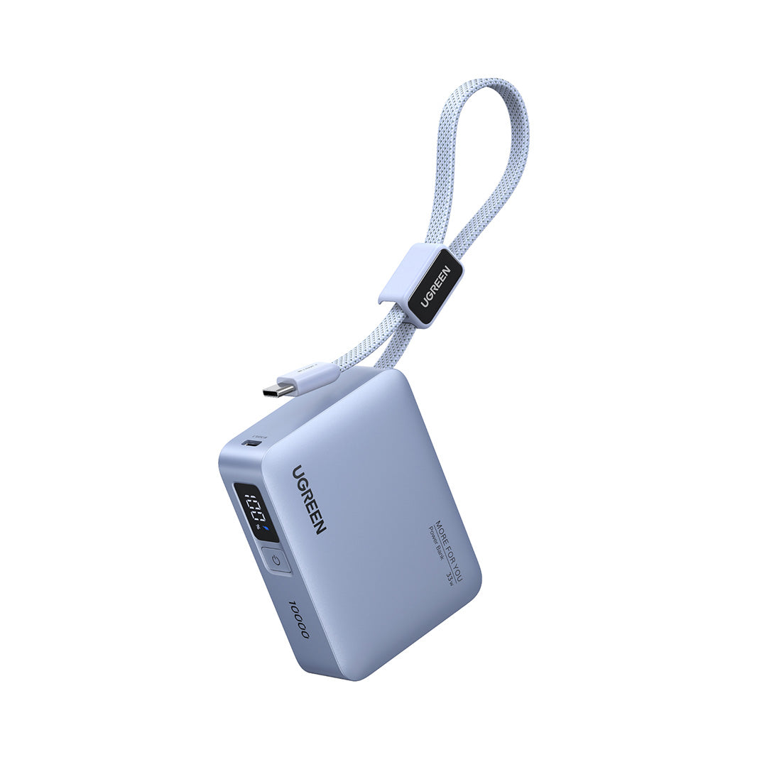 Ugreen PB584 CCC 10000mAh 33W PD Fast Charging Built-in Cable Powerbank