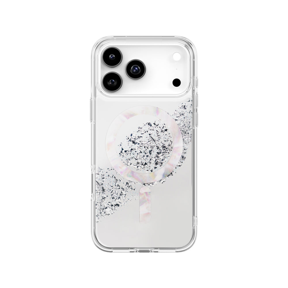 Uniq Coehl iPhone 17 Pro Max (2025) 6.9 Magnetic Charging Crystelle - Sparkling Silver