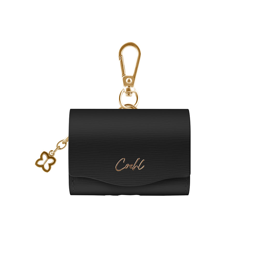 Uniq Coehl Mirelle Wallet Case For Airpods Pro - Ebony