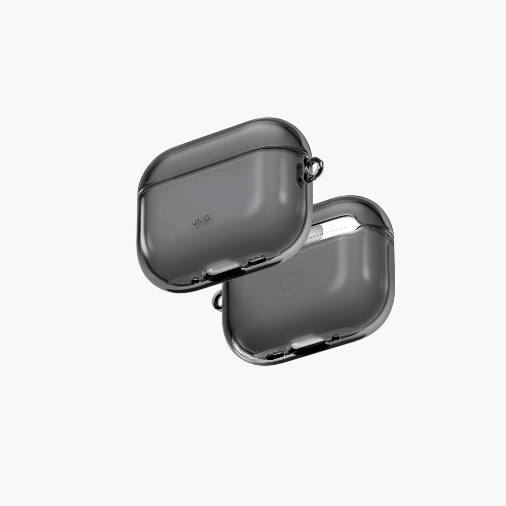 Uniq Glase Airpods Pro 3rd Gen Hang Case - Glossy Smoke