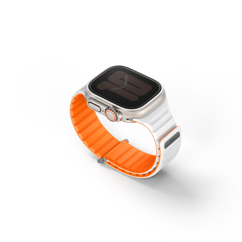 Uniq Revix Evo 49/45/44/42mm (Amber Orange/White) Apple Watch Strap