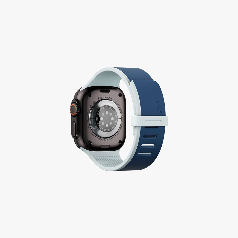 Uniq Revix IV 49/46/45/44mm Marine Blue/Pale Aqua Reversible Magnetic Apple Watch Strap