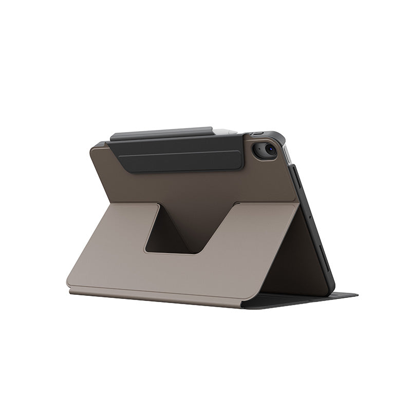 Uniq Rovus Snapmount Magnetic 360 Rotating Detachable Case For iPad (A16/10th Gen) - Flint Grey