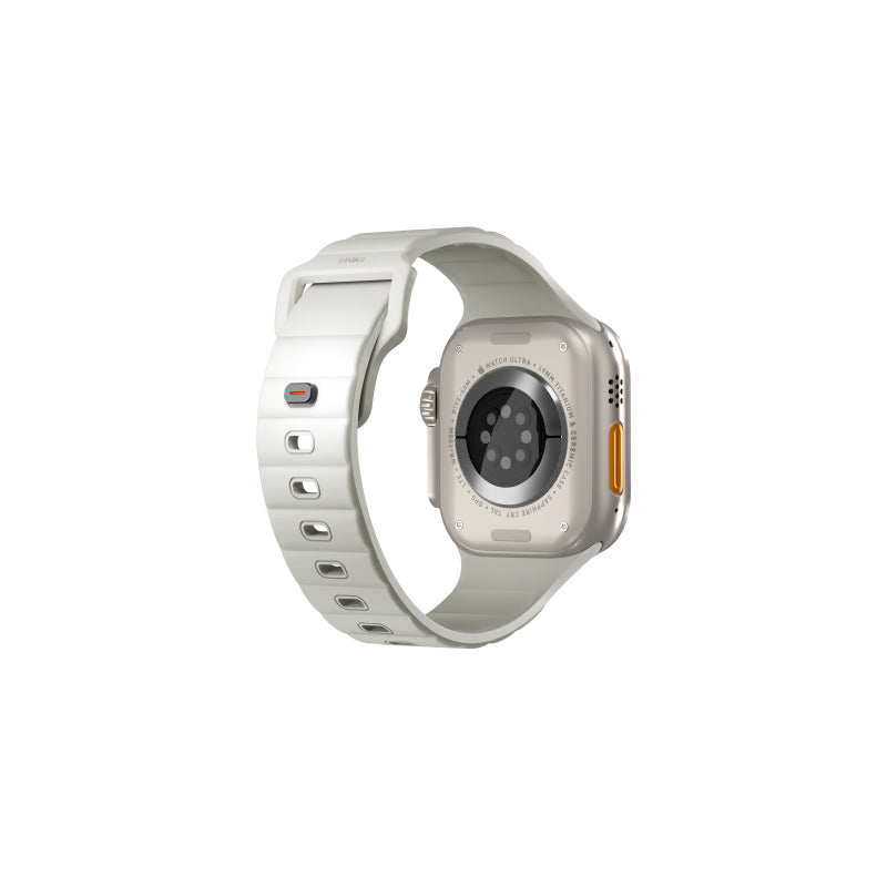 Uniq Stride SE FKM 44/45/46/49mm Apple Watch Series 10 Rubber Strap - Lume