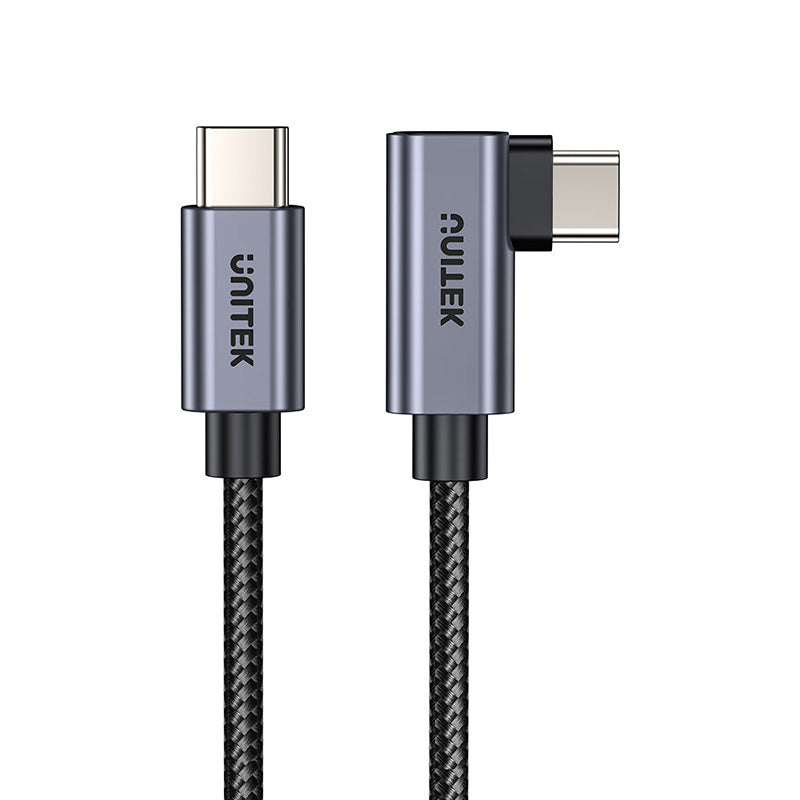Unitek C14123BK 100W USB-C Cable 90-Degree (2M)