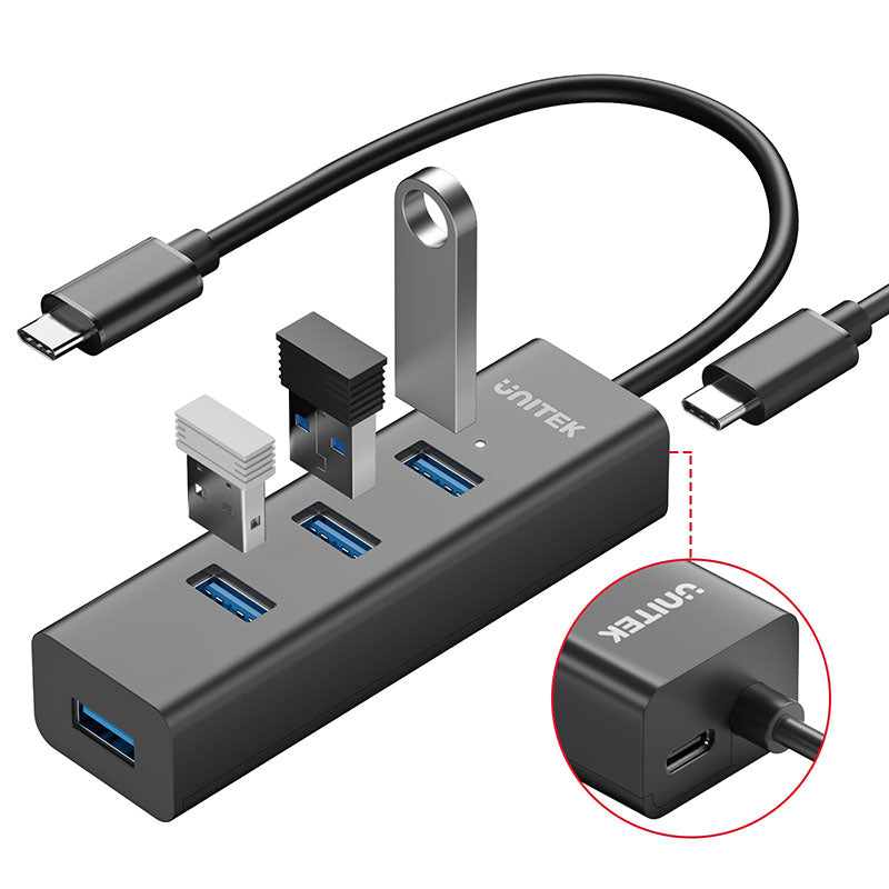 Unitek Y-3089Z 4 Ports USB-C 5Gbps Hub