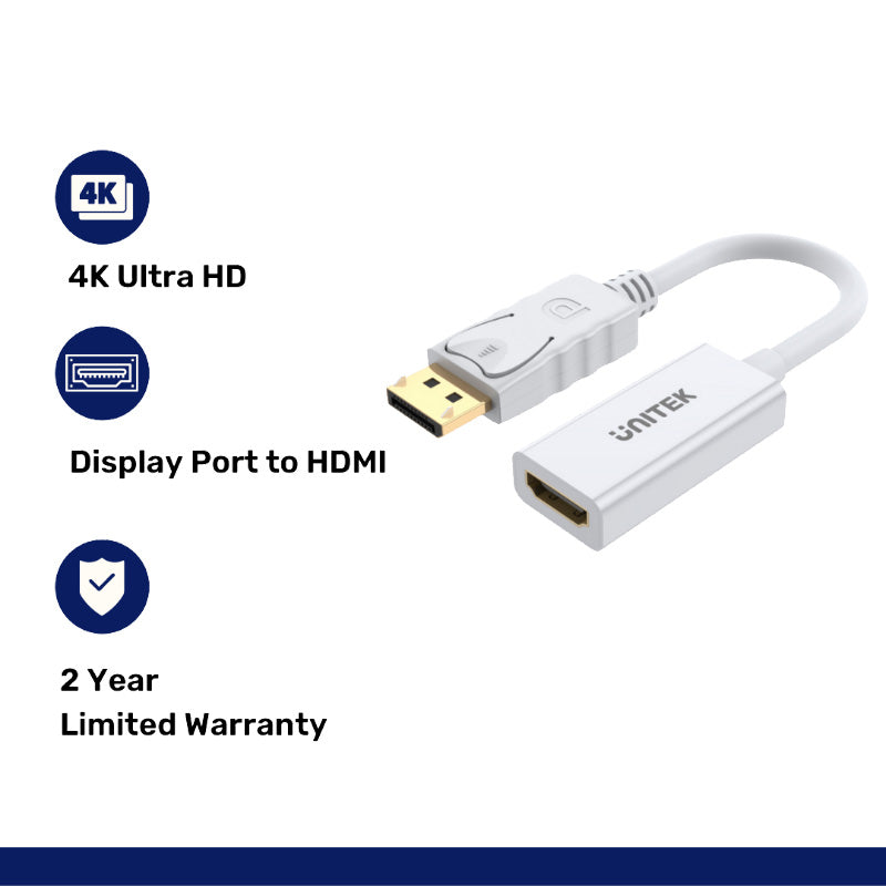 Unitek Y-6332 Display Port to HDMI (F) Converter 4K