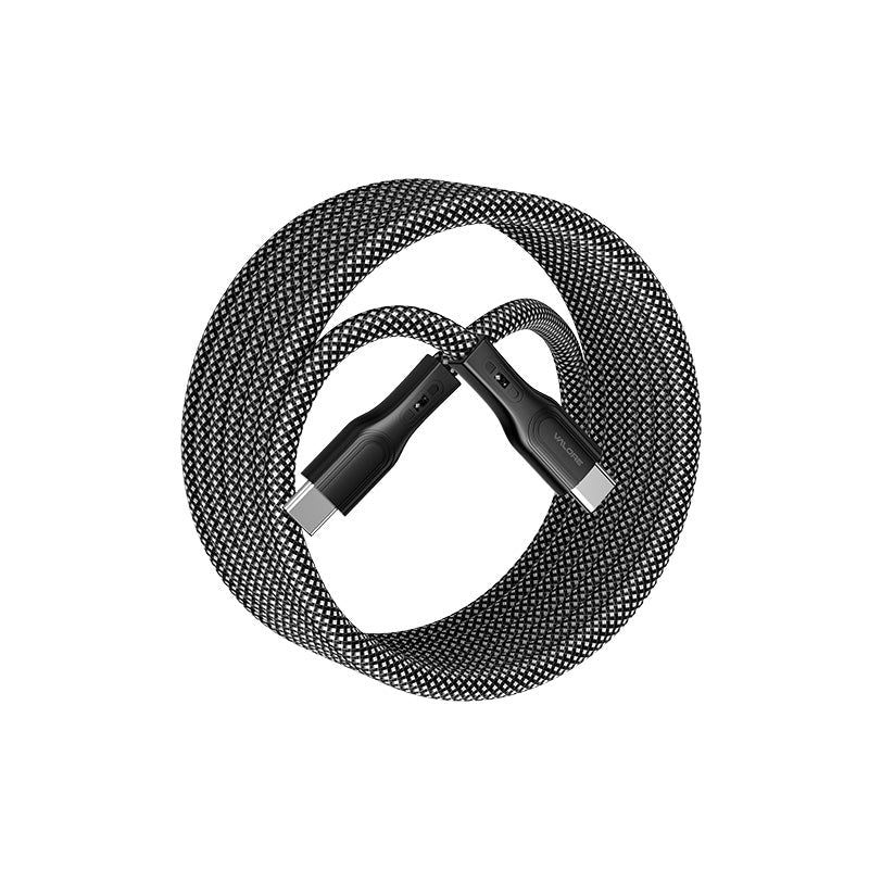 Valore CA-001 PD60W USB-C to USB-C Magnetic Cable (Black)