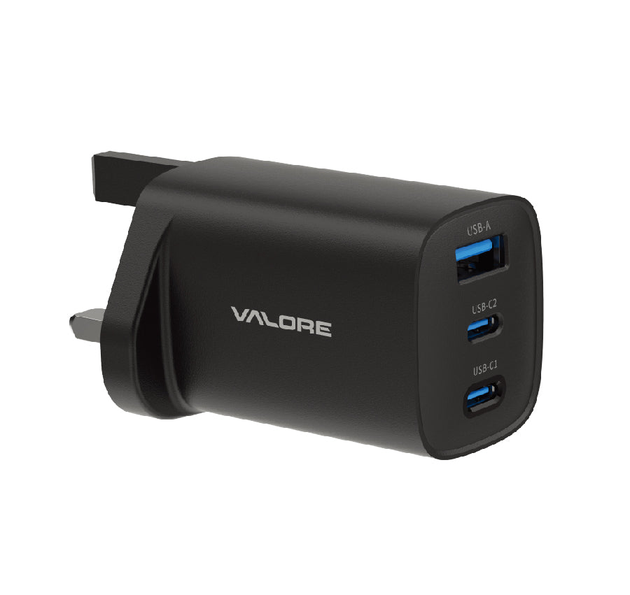Valore PD65W 1A2C GaN Wall Charger (PA-008) - Black