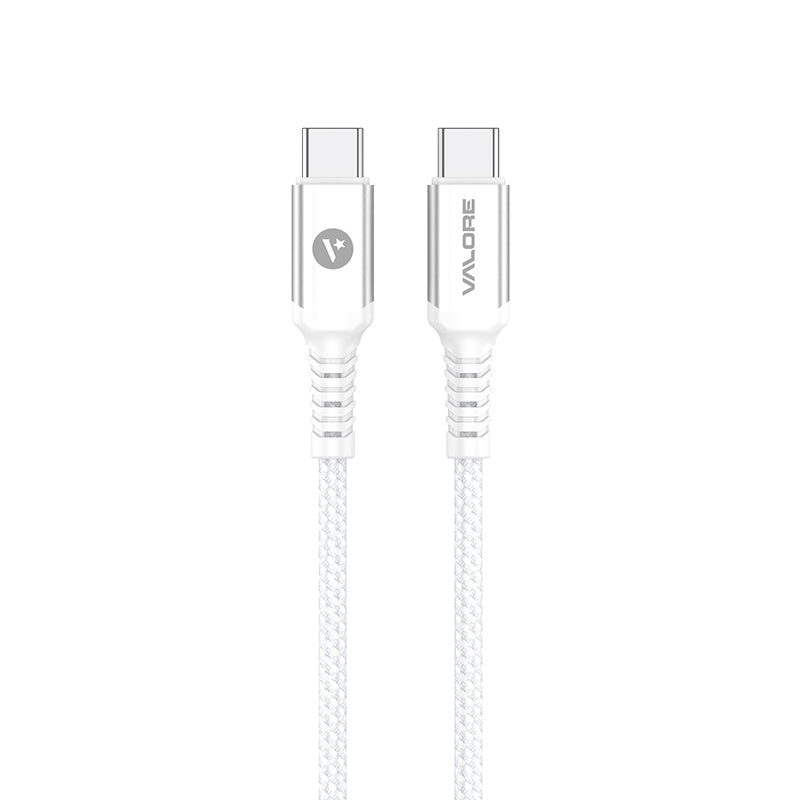 Valore USB-C to USB-C PD60W Charging Cable (CA-038) - White