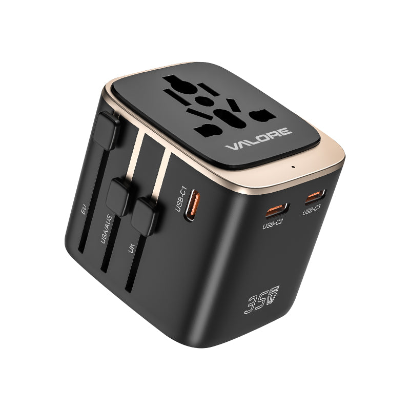 Valore PD35W GaN Universal Travel Adapter 1A3C (UTA-021)
