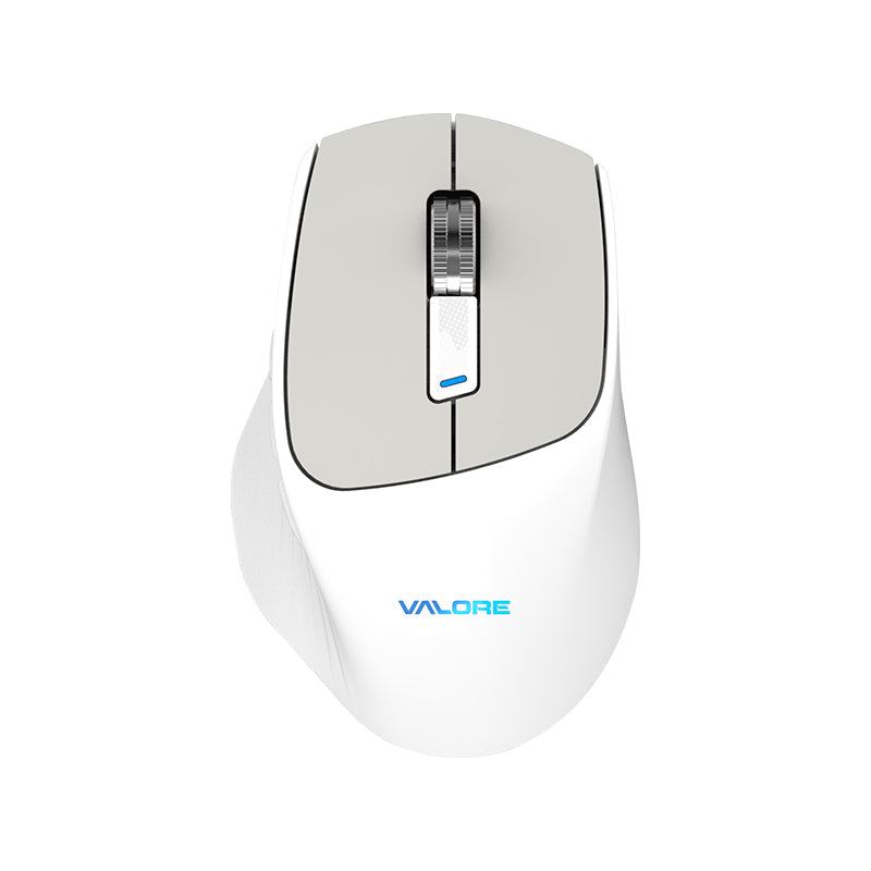 Valore Wireless Dual Mode Mouse (KM-006) - White