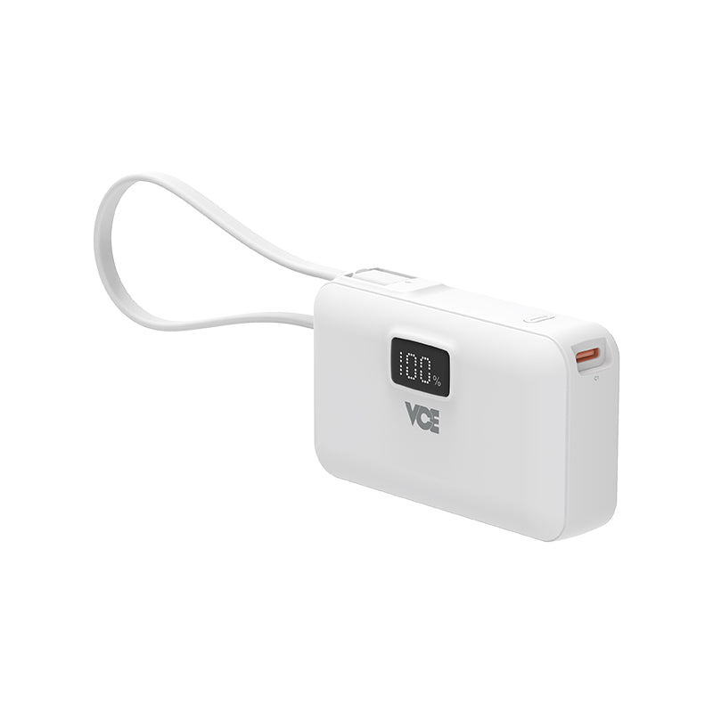 VCE VE-PD25 22.5W 10000mAh Power Bank (White)