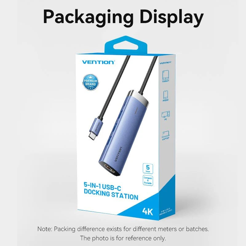 Vention TGESB 5in1 Type C Docking Station