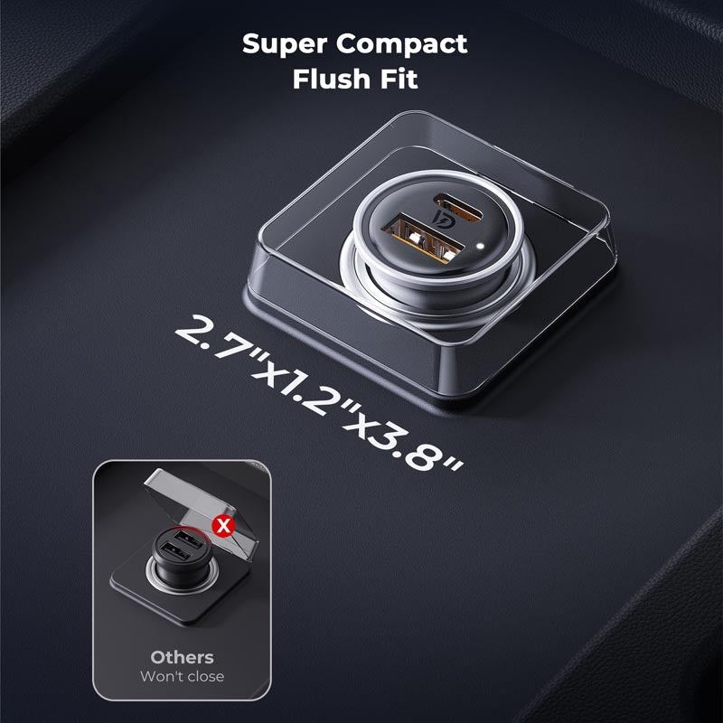 Voltme Cazo 30W 1C+1A Car Charge (Silver)