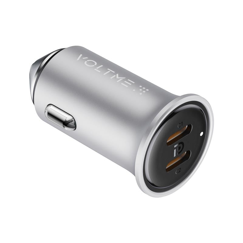 Voltme Cazo 30W Duo C Car Charge (Silver)
