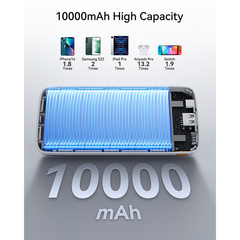 Voltme Hypercore 10K Essential 22.5W Ultra Thin Power Bank (Blue)