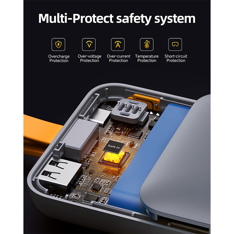 Voltme Hypercore Sling 10000mAh Li-Polymer Power Bank (Grey)
